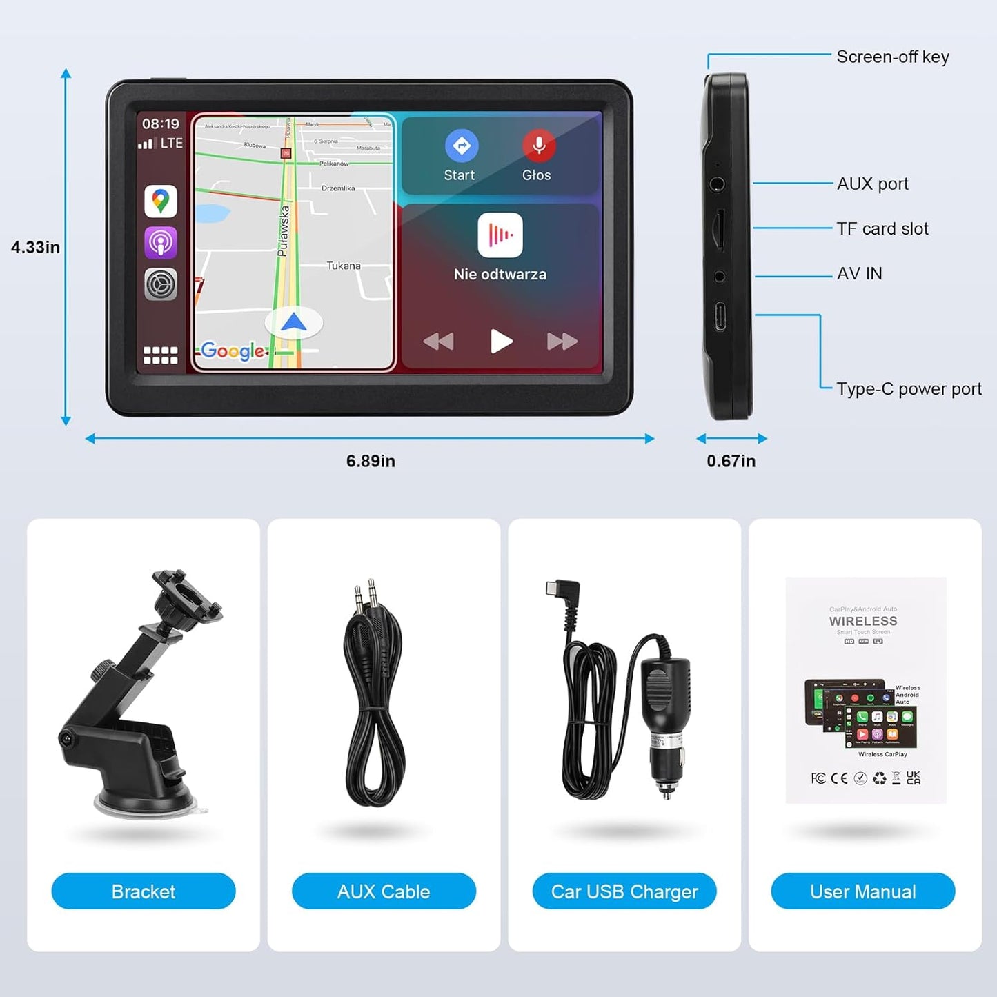 SmartDrive Wireless Carplay Stereo™