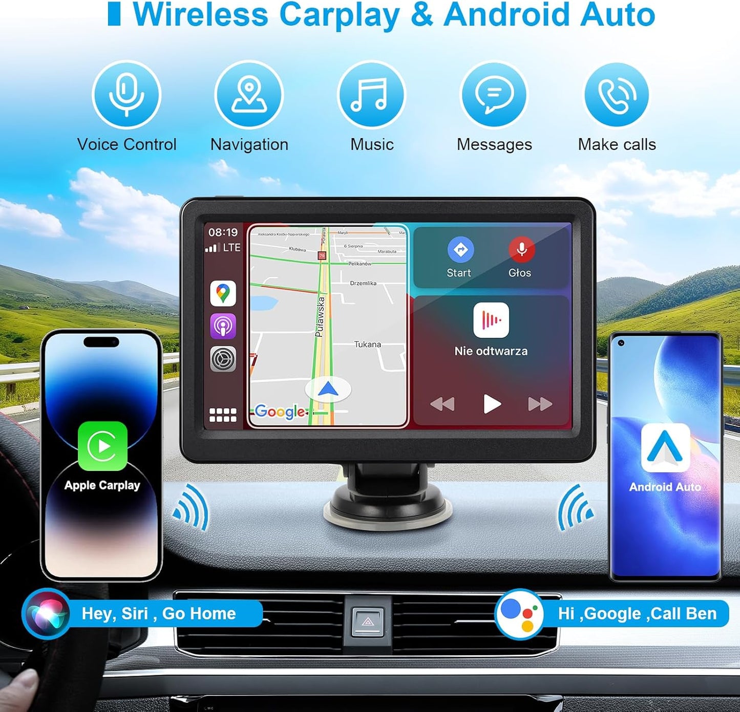 SmartDrive Wireless Carplay Stereo™